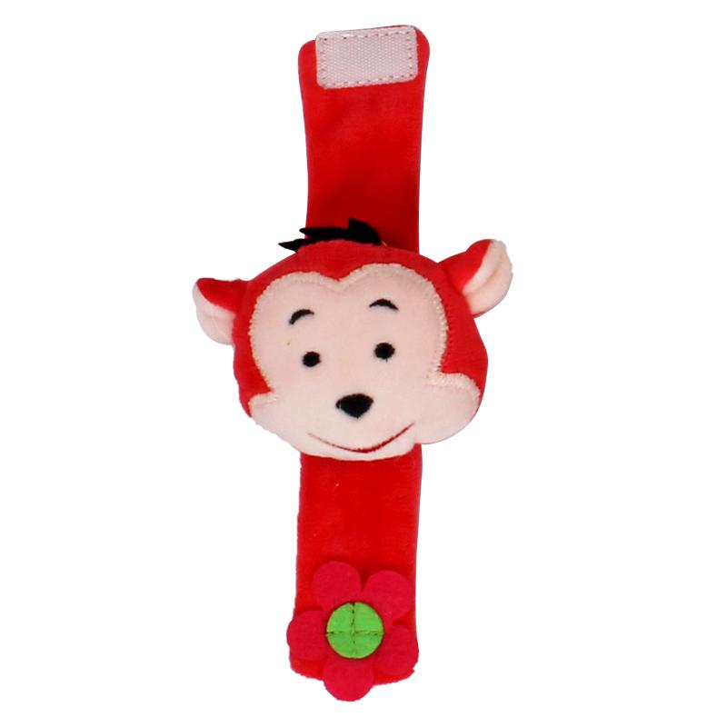 EN71 Certification Cartoon Plush Animal Soft Wrist Rattles Baby Toy M005