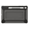 Reinforced Back Cover - Samsung - Galaxy Tab S9 - Black - Military Resistance - Stand Function