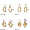 Geometric Stainless Steel Hoop Earrings For Women Summer Fashion Jewelry