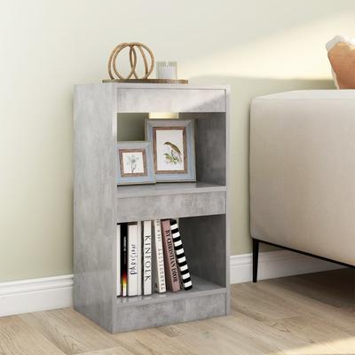 Vidaxl Bookshelf/Room Divider, Concrete Gray, 40X30X72 Cm