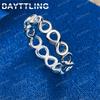 Charming 925 Sterling Silver Infinity Symbol Ring for Women Fashionable Wedding Party Gift Jewelry
