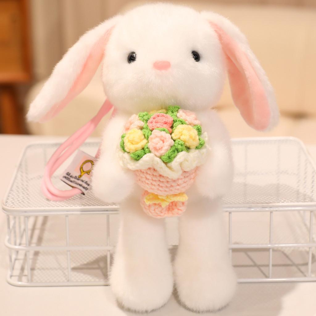 Fox Rabbit Panda Themed Plush Keychain Toy Hamster Flower Soft Pp Cotton Gift