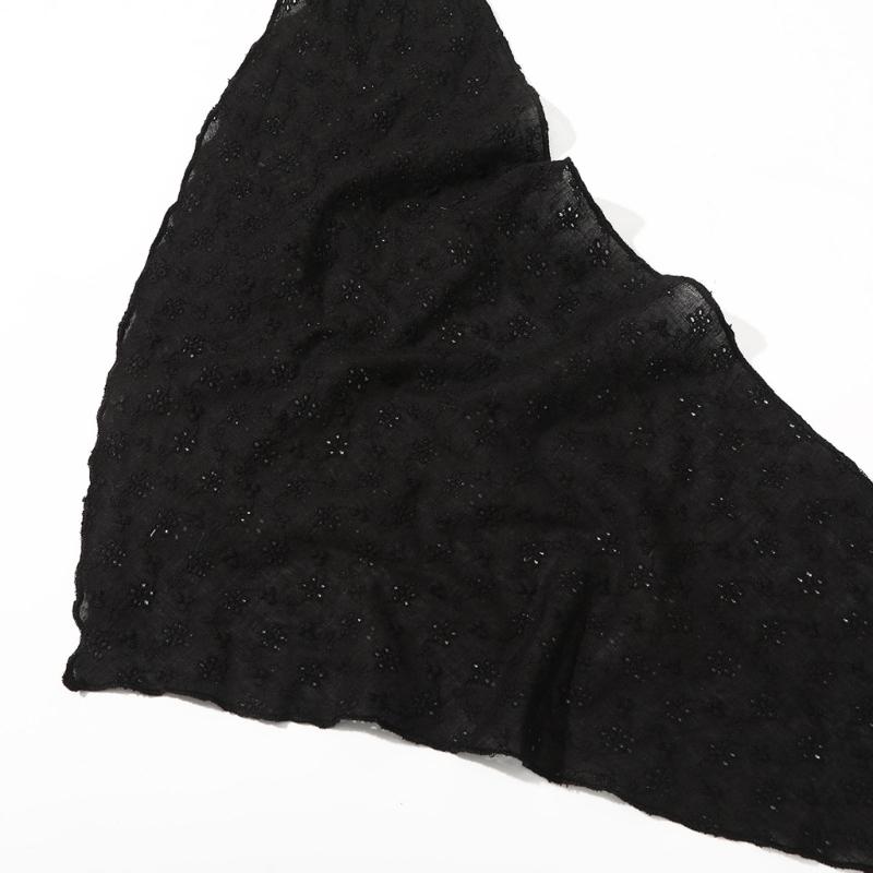 Adjustable Lace Flower Headscarf Bandana Hairband For Women Breathable Hair Accessory Summer Vacation Headpiece