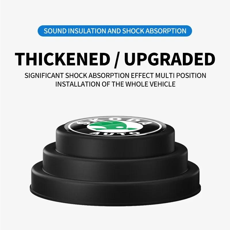 Car Door Anti-collision Shock Absorption Pad Sound Gasket For Skoda Octavia Fabia Superb Kamiq Kodiak Yeti Karoq Octavia RS XNB1
