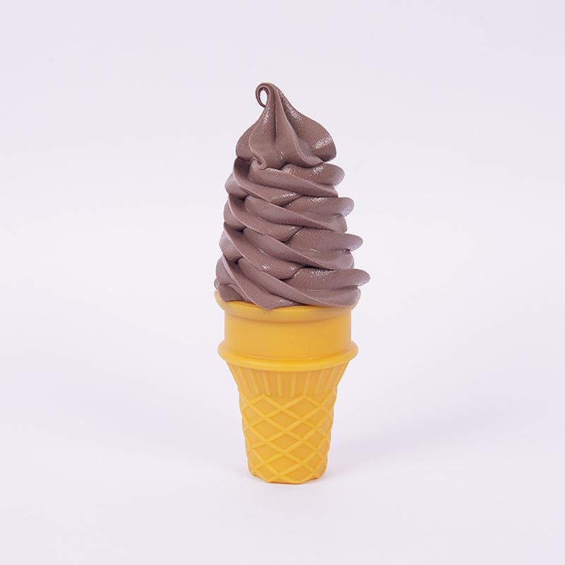 Simulation Ice Cream Cone Prop: Crispy Sweet Cone Model for Night Market Stall or Dessert Decor