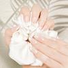 Simple French Wearing Nail Short Almond White French Fake Nail Art Tablets Europe and America