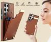 For Samsung GalaxyS23 S22 S21 S20 Ultra Note20 10 Organ Design Multi Card Slot Card Coin Storage Leather Wallet Phone Case