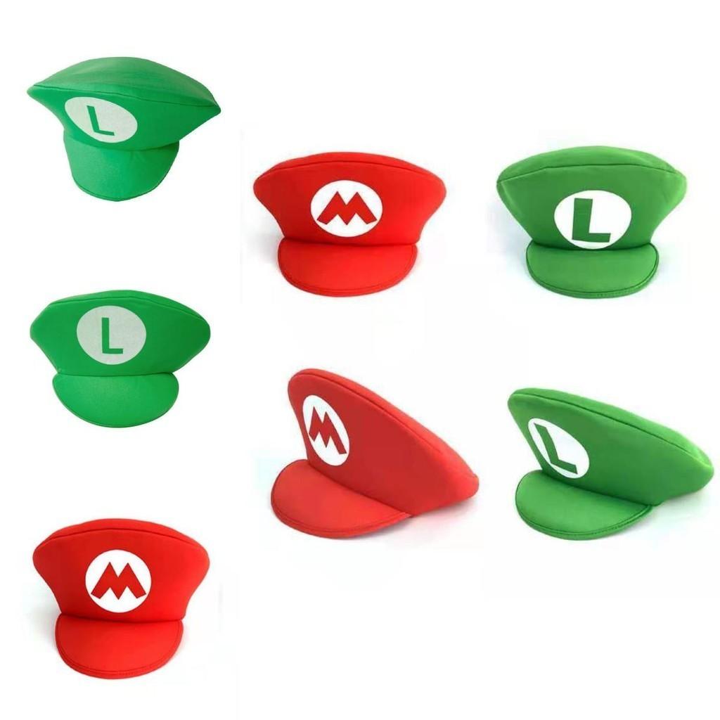 High-quality Super Mario And Luigi Cosplay Hats Perfect For Halloween And Parties