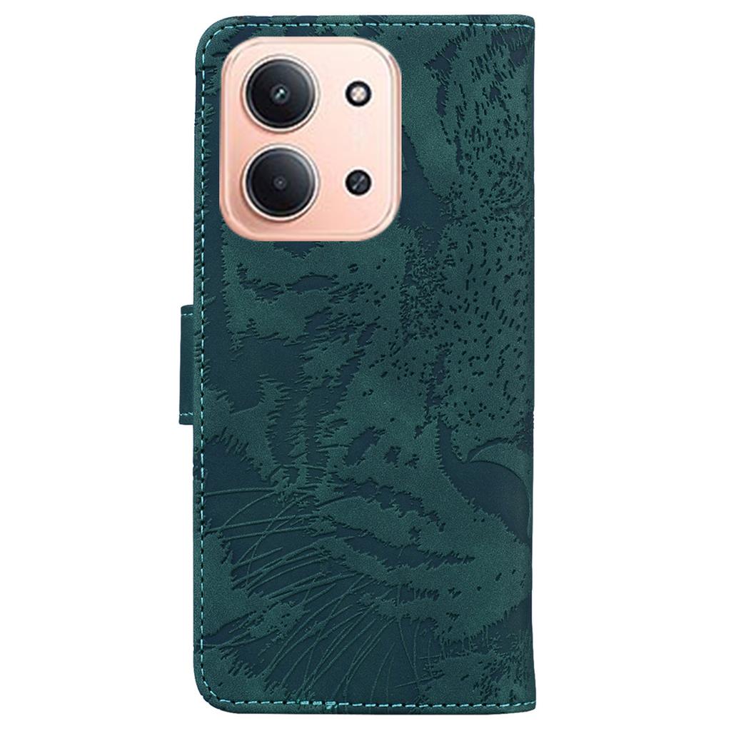 For Xiaomi Redmi 15C 5G (EU) (173mm)/15C 4G (EU) (173mm) Case Tiger Imprint Leather Wallet Phone Cover