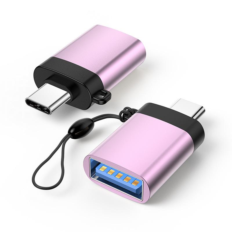 Typ-C-auf-USB-3.0-OTG-Adapter mit Trageband zum Anschließen von Mobiltelefonen, Mäusen und USB-Speichersticks