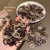 300 Coffee Colored Rubber Bands, Korean Version, Elastic and Durable Headband Suitable for Daily Use As a Hair Accessory
