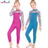 2.5MM Children's Diving Suit One-piece Long-sleeved Warm Girls 'Sunscreen Snorkeling Surfing Swimsuit