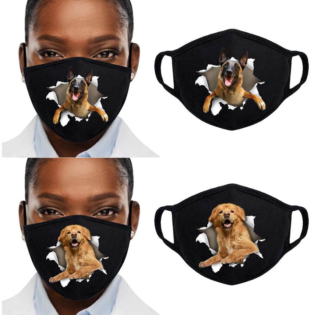Unisex  Windproof Reusable Pet Dog Print Mask