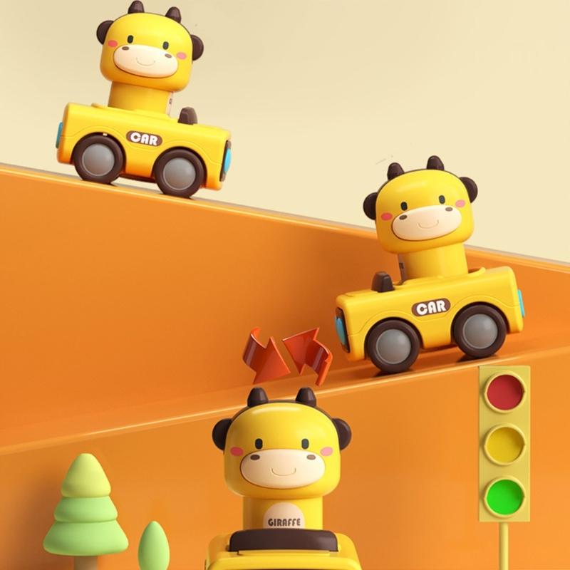 Toddler Toy Car Animal Shape Friction Toy Cartoon Fighter for Vehicle Exciting Cartoon Model for Toddlers Baby Toy Kids