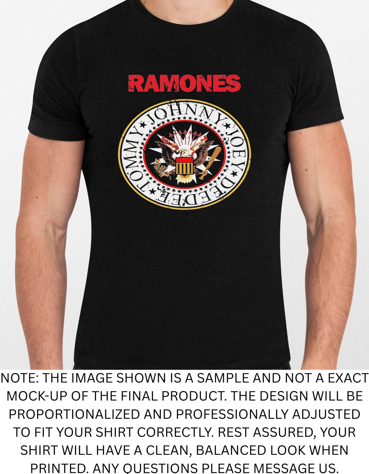 Men s and Women s T-shirts Ramones Logo Graphic XXXXL