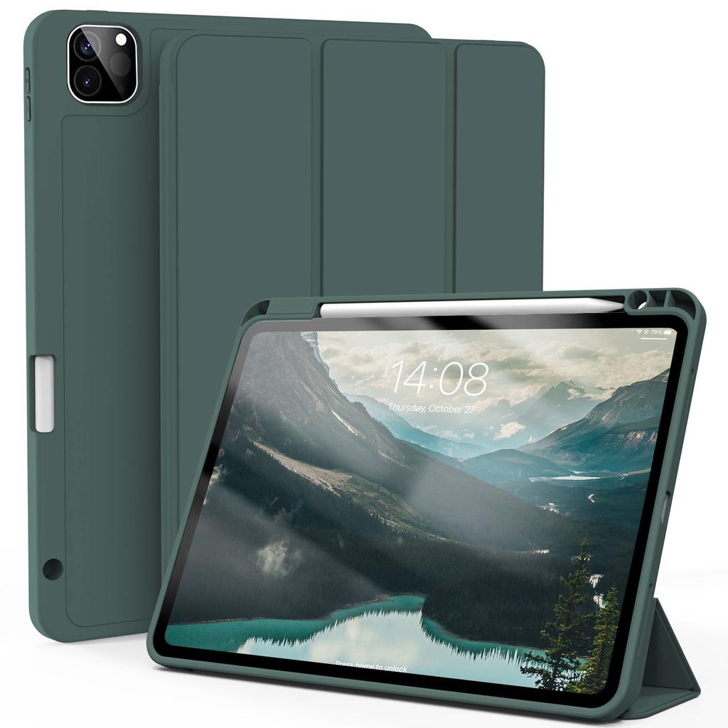 ZOYU for IPad Pro 11 Inch 4/3/2th Generation with Pencil Holder Case,For IPad Air 4/5th Gen 10.9 Mini 6 Trifold Stand Smart Case