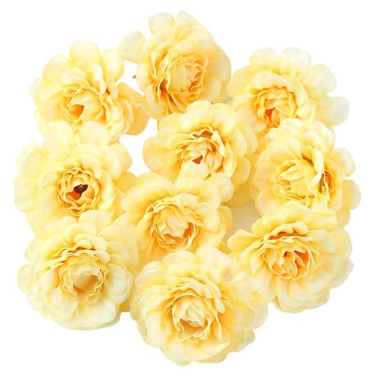 10Pcs Multi-layer Artificial Simulation Flower Heads Wedding Party Home Decor