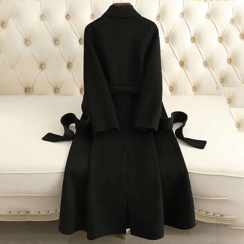 Kaiser Women's 100% Wool Double-Sided Long Coat