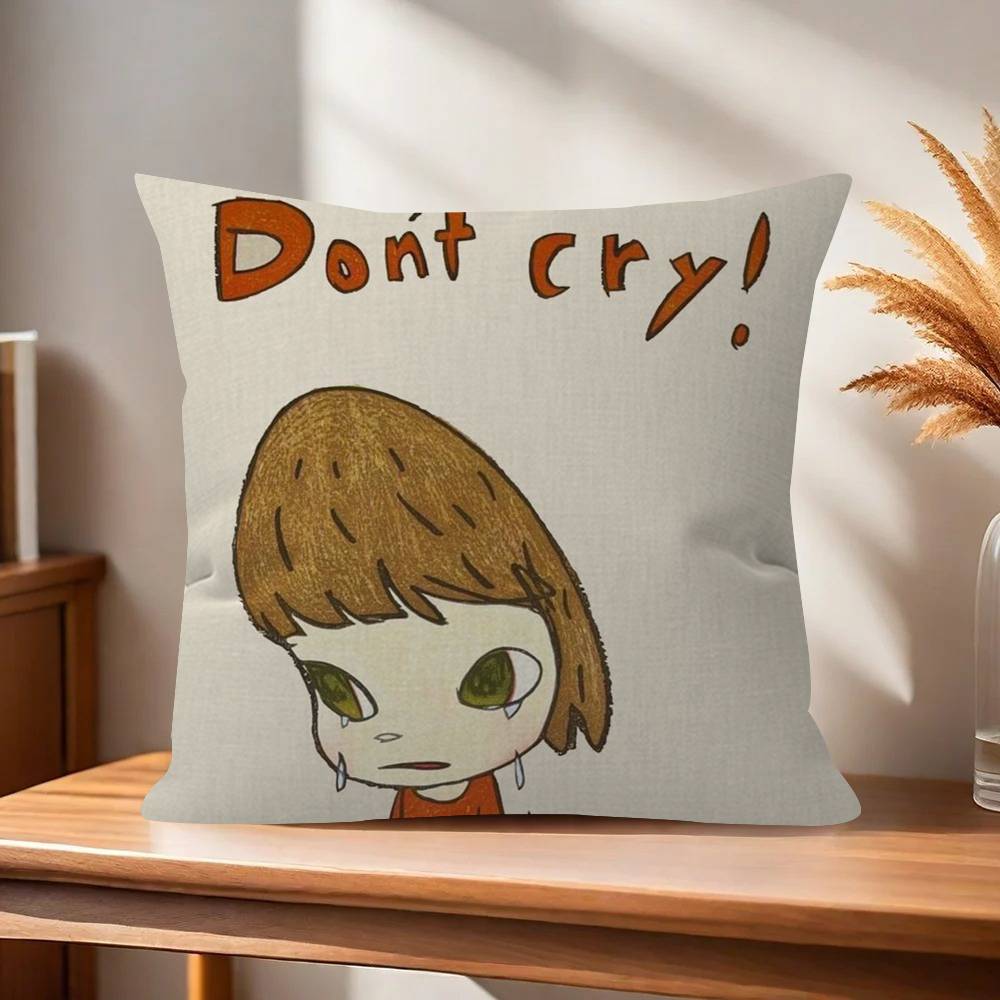 Art YYoshitomos cool Nara pillow cover sofa cushion cover home room decoration children gift