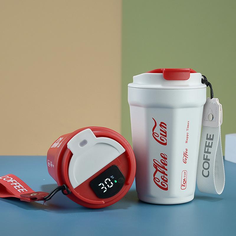 400ml Hrnek na kávu z nerezové oceli 304 Jednoduchý ležérní hrnek pro páry Vysoká estetická hodnota Vakuově izolovaný hrnek Dárek Láhev na vodu