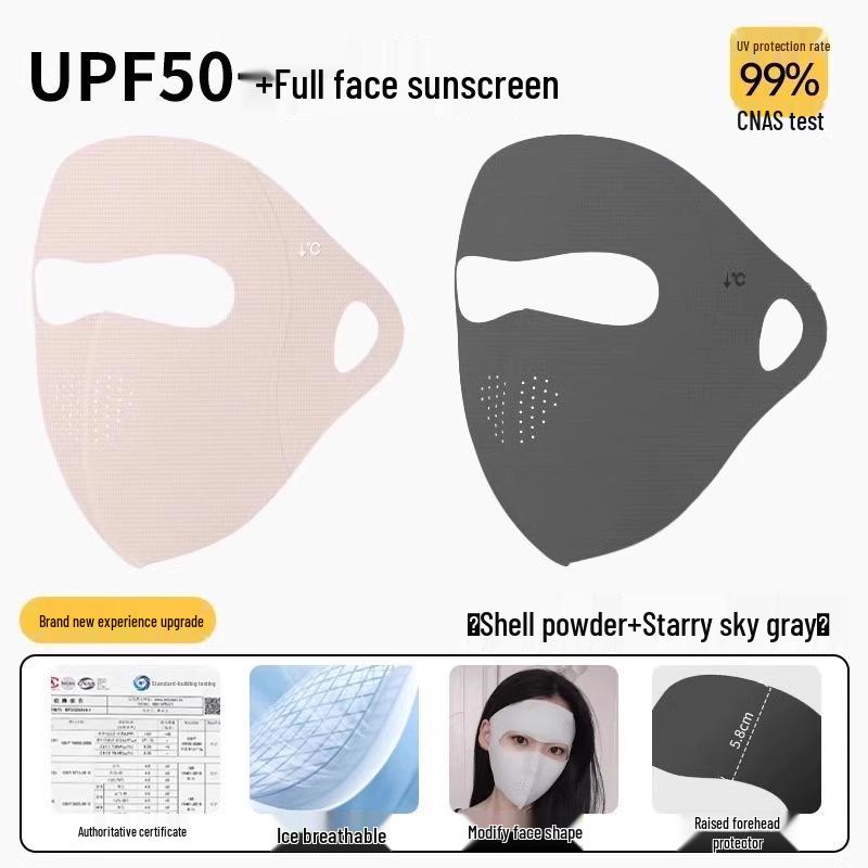 Women's UV Protection Ice Silk Face Mask - Summer Cycling & Driving Sun Shield
