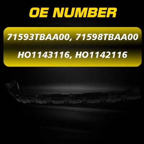 Bumper Bracket Set For 2016- Honda Civic Rear Driver and Passenger Side 2PCS