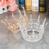 Fashion Pageant Bride Tiara Rhinestone Crown Hair Accessories Wedding Hair Jewelry Show Dress Headdress Queen Diadem Prom