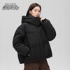 SNOWFLYING Women's Short Hooded Down Jacket