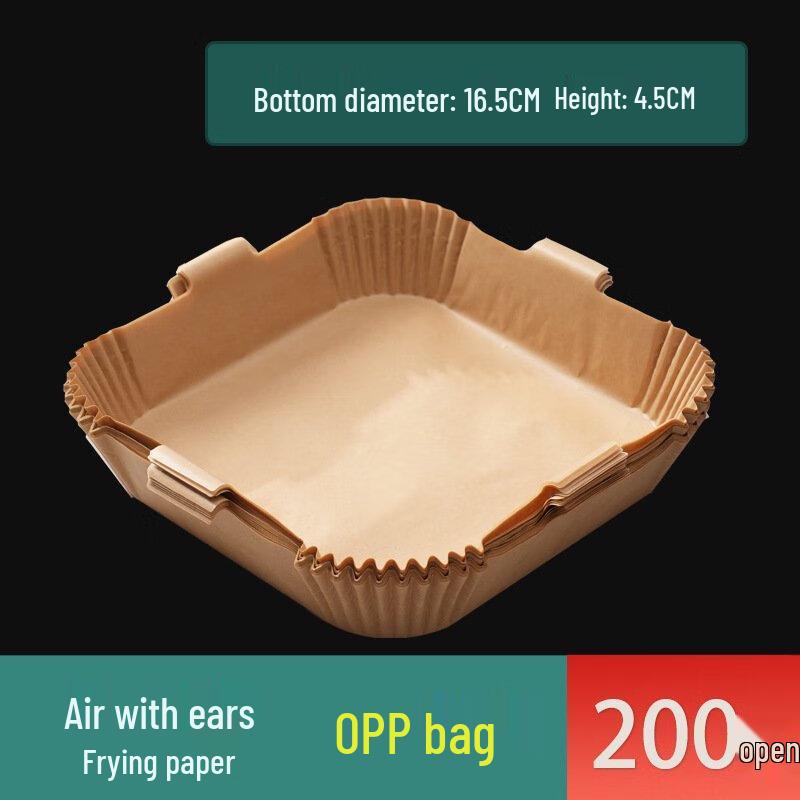 

ZISIZ Square Baking Parchment Paper with Handles