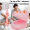Kids Dental Play Set Interactive Teeth Model with Toothbrush Fun Giraffe-shaped Dentist Toy for Role Play Oral Hygiene Education