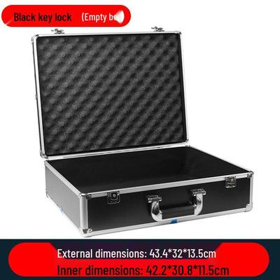 Jundingying Portable Aluminum Alloy Toolbox with Key Lock