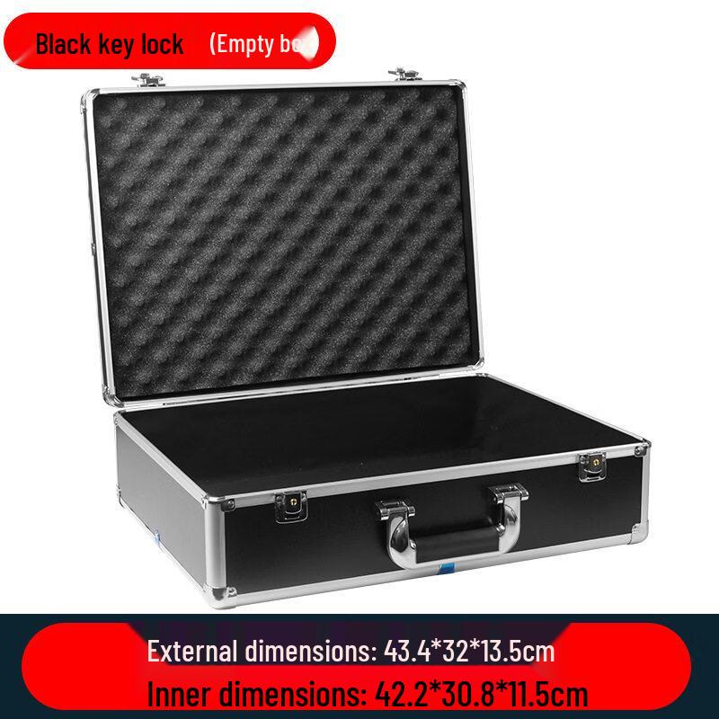 

Jundingying Portable Aluminum Alloy Toolbox with Key Lock