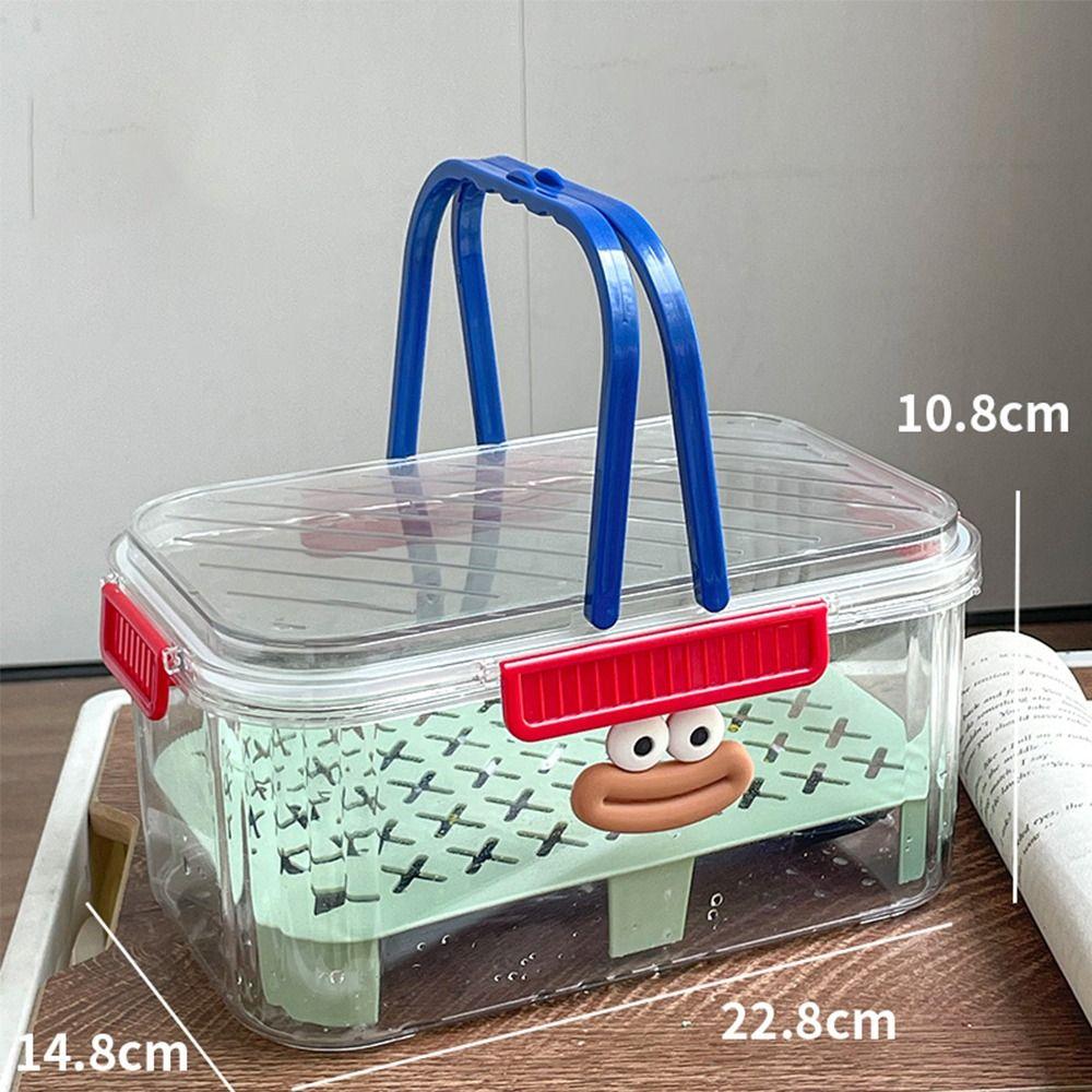 

Portable Fruit Container Leak Protection Camping Fruit Container Fresh-Keeping Box Camping зелений
