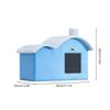 Cooling House Portable Foldable Insulated with Absorbent Bag and Ice Pack Pet Shelter House Puppy Kitten Tent for Outdoor Indoor