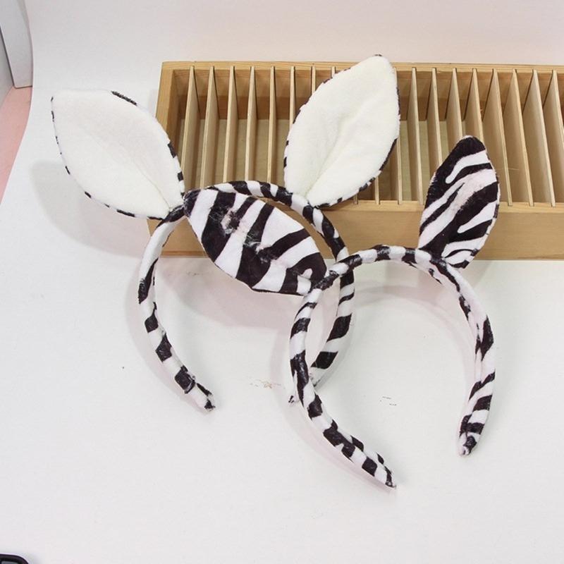 Zebras Hairbands Festive Photo Props Halloween Ear Headbands Party Headpiece Fun Headbands for Music Festivals