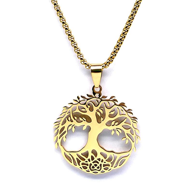 Tree of Life Necklace Stainless Steel Women's Pendant Necklace