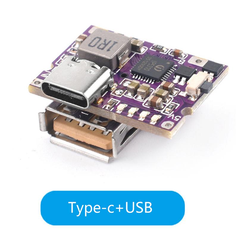 Type-C Usb 5V 3A Boost Converter Step-Up Power Module Ip5310 Mobile Power Bank Accessories With Switch Led Indicator