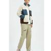 Li-Ning BadFive Basketball Series Plush-Lined Warm Color-Block Loose Jacket Men Jacket Fog-Khaki Limestone-Blue Umber AFDR703-1