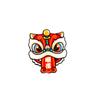 Loong Acrylic Spring Festival Pin Dancing Lion Chinese Style Pin Jewelry Lion Dance Brooch  Skirts