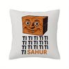 TI TI TI SAHUR Pillow Cover Cartoon Brick Face Design Cushion Case for Living Room Bedroom Home Decor Gift Xcm