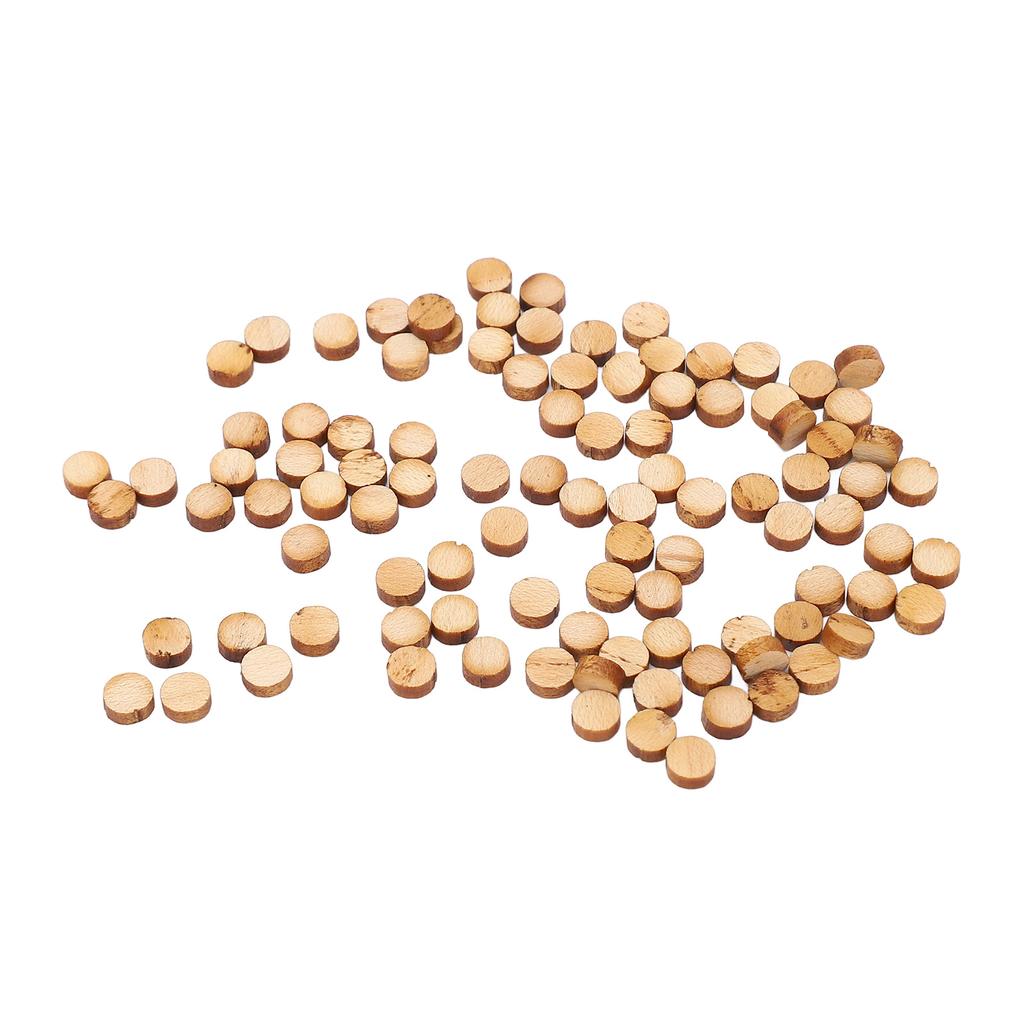 100Pcs Guitar Fretboard Dots Maple Wood Round Inlay Fingerboard Dot Markers for Mandolin Ukulele 5mm