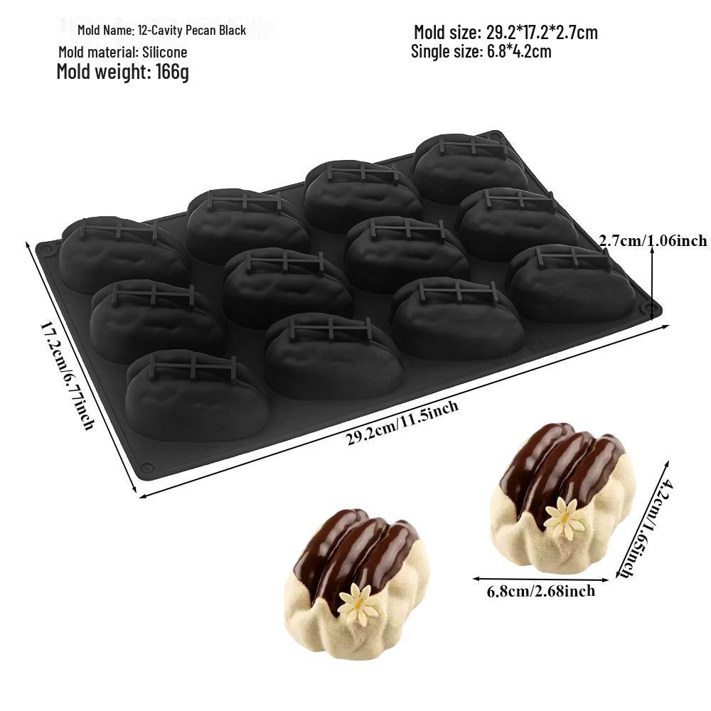 Moldes de Silicona para Mousse de Fruta 3D: Pera, Manzana, Piña, Melocotón, Durian, Frambuesa.