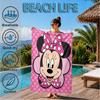 Pink Mouse Artwork Printed Microfiber Beach Towel, Soft And Absorbent, Quick-Dry, Ideal for Summer Travel, Beach Essential, Swimming Pool