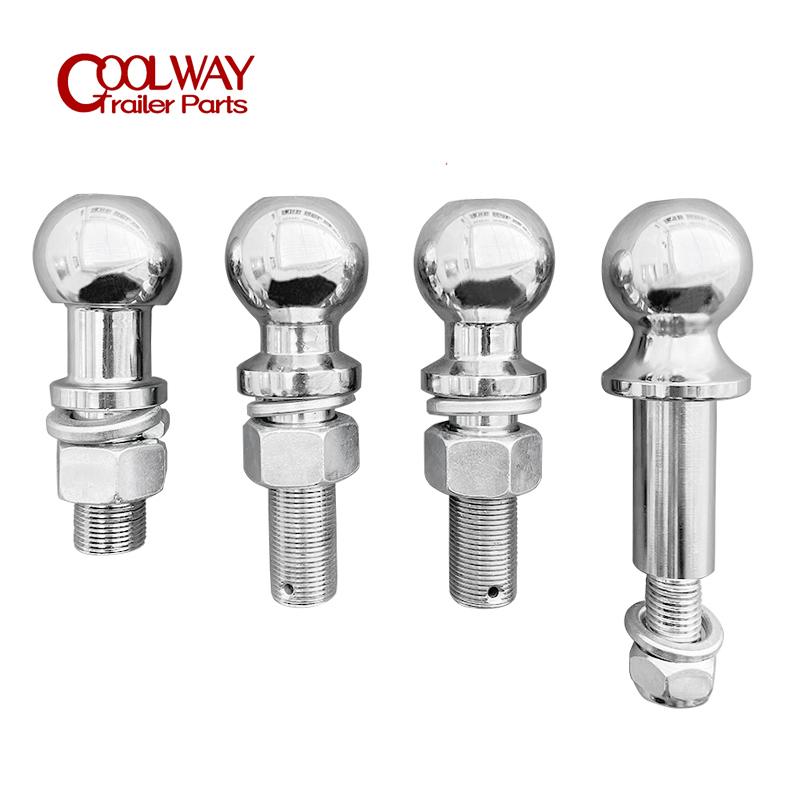 Special Lengthen Chrome Hitch Mount Tow Ball 50mm 2 INCH Shank Dia Coupling Trailer Parts RV Camper Caravan Accessories