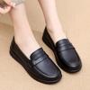 Autumn Women's Flat Shoes Fashion New Shallow Slip On Casual Shoes for Women Outdoor Genuine Leather Office Ladies Walking Shoes