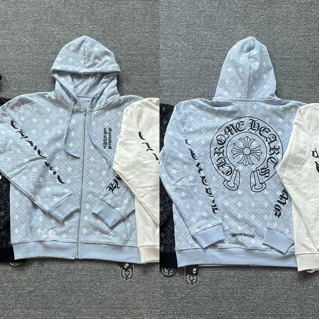 Vyšívaná mikina s křížem a podkovou pro muže a ženy - Podzimní oblečení