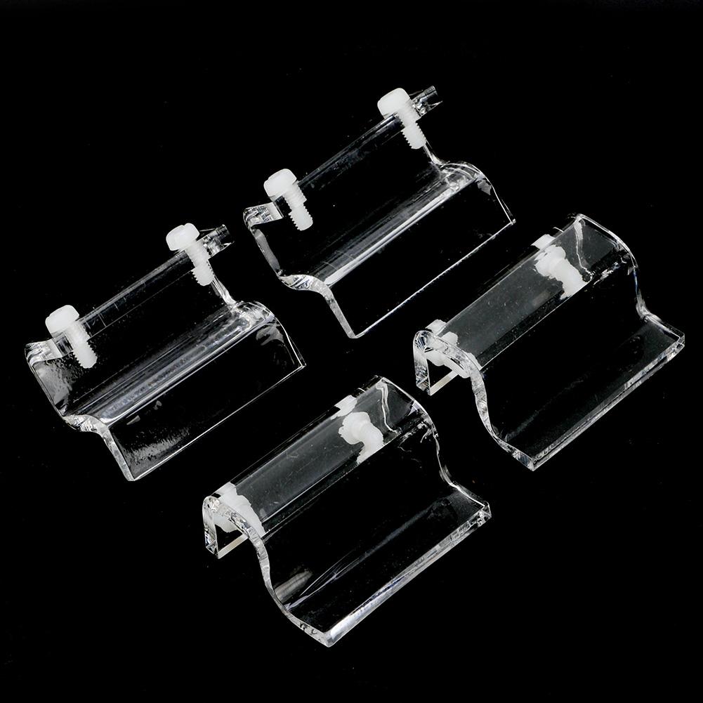 4Pcs Glass Cover Acrylic Clip Holder Support Clamp Accessory for Aquarium Fish Tank