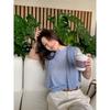 Lickysenior Early Spring Top Women 2025 Spring New Knit vest Long sleeves Shirt Versitile Fashion