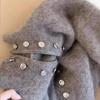 Damen Herbst Lässiger Reißverschluss Y2k Cardigan Pullover Design Zweireihige Jacke