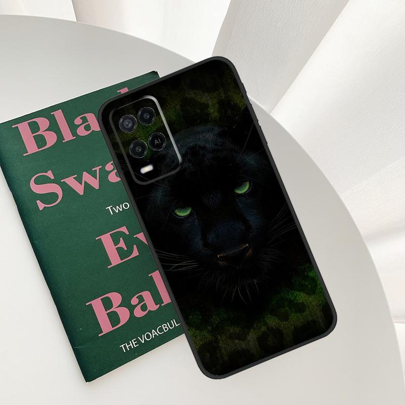 Animal Panther Case For Oppo A96 A76 A16 A15 A17 A52 A72 A54S A57S A58 A78 A98 A57 A77 A54 A74 A94 Cover